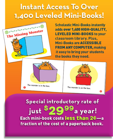 Instant Access To Over 1,400 Leveled Mini-Books!