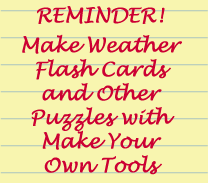 REMINDER! Make Solar System Flash Cards and Other Puzzles with Make Your Own Tools